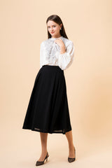 【50%OFF】レースフリルブラウス