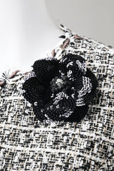 花スパンコール刺繍 コサージュ