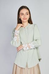 【50%OFF】「Petal」レースカフブラウス