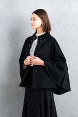 【50%OFF】ピュアカシミヤ・ケープ風コート