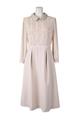 【50%OFF】レース×シアースリーブワンピース