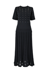 【50%OFF】パールエンベリッシュドニットワンピース