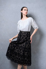 【50%OFF】総レーススカート