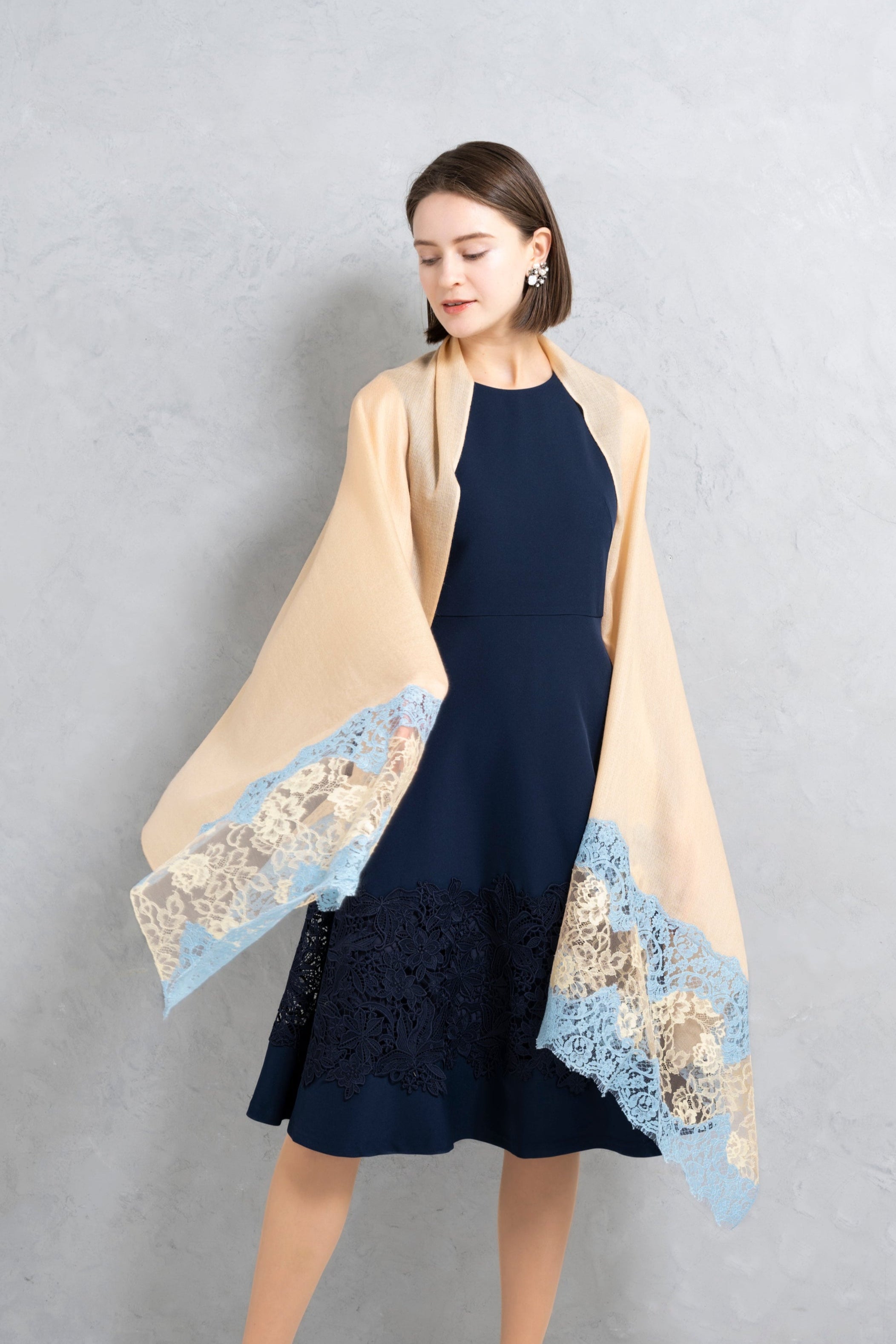 30％OFF】ソルティス・レース カシミヤストール | レース