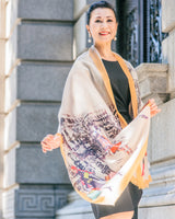 Cashmere print stole