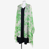 Cashmere flower print stole