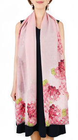 Cashmere flower print stole
