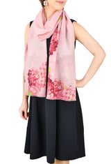 Cashmere flower print stole