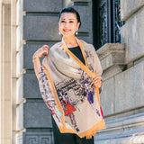 Cashmere print stole