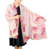 Cashmere flower print stole