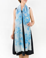 Cashmere flower print stole