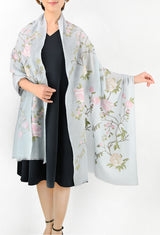 Cashmere fully embroidered stole