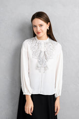[30% OFF] Lace Frill Blouse 