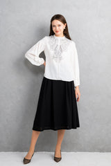 [30% OFF] Lace Frill Blouse 