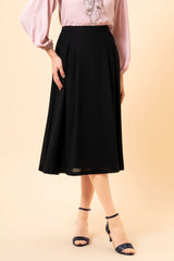 [30% OFF] Wool Voile Tuck Skirt