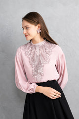 [30% OFF] Lace Frill Blouse 