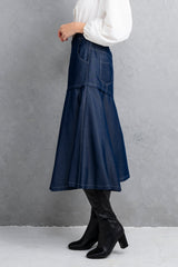 [50% OFF] Dungaree Flare Skirt