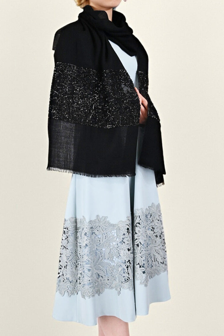 【NEW】スパンコール刺繍ストール