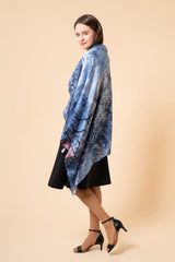 [50% OFF] Wool Silk Stole Lake Time 