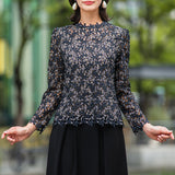 [50% OFF] All-over small floral lace pullover 