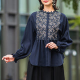 [60% OFF] Small floral lace blouse