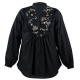 [50% OFF] Lace-trimmed puff sleeve tunic 