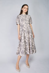 [30% OFF] Velvet Lace Accent Dress