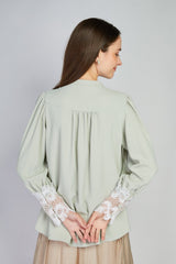 【50%OFF】「Petal」レースカフブラウス