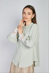 【50%OFF】「Petal」レースカフブラウス