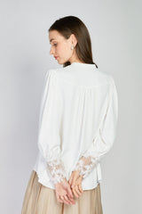 【50%OFF】「Petal」レースカフブラウス