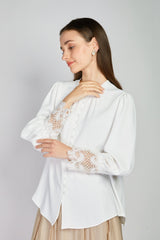 【50%OFF】「Petal」レースカフブラウス