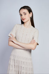 [30% OFF] Velvet Lace Accent Dress