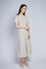 [30% OFF] Velvet Lace Accent Dress