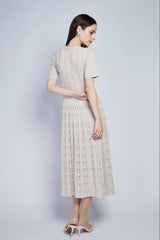 [30% OFF] Velvet Lace Accent Dress