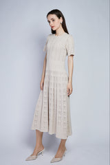 [30% OFF] Velvet Lace Accent Dress