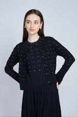 【50%OFF】パールエンベリッシュドニットカーディガン