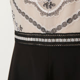 [50% OFF] Monotone floral embroidered dress