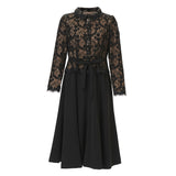 [60% OFF] Ensemble-style shawl collar dress