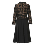 [60% OFF] Ensemble-style shawl collar dress