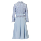 [60% OFF] Ensemble-style shawl collar dress
