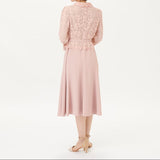 [60% OFF] Ensemble-style shawl collar dress