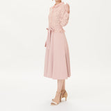 [60% OFF] Ensemble-style shawl collar dress