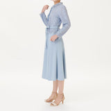 [60% OFF] Ensemble-style shawl collar dress