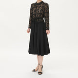 [60% OFF] Ensemble-style shawl collar dress