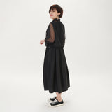 【50%OFF】ドット柄チュールブラウス