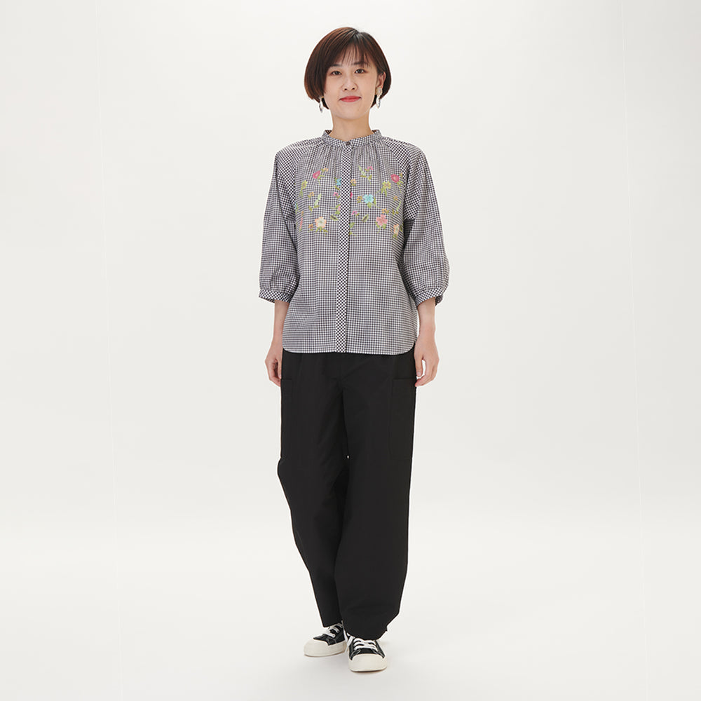 70％OFF】花柄刺繍デジタルプリントブラウス | レースワンピースや