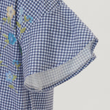 [80% OFF] Floral Embroidered Digital Print T-Shirt