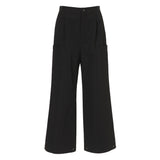 [70% OFF] Cotton Blend Twill Hem Arrangement Pants