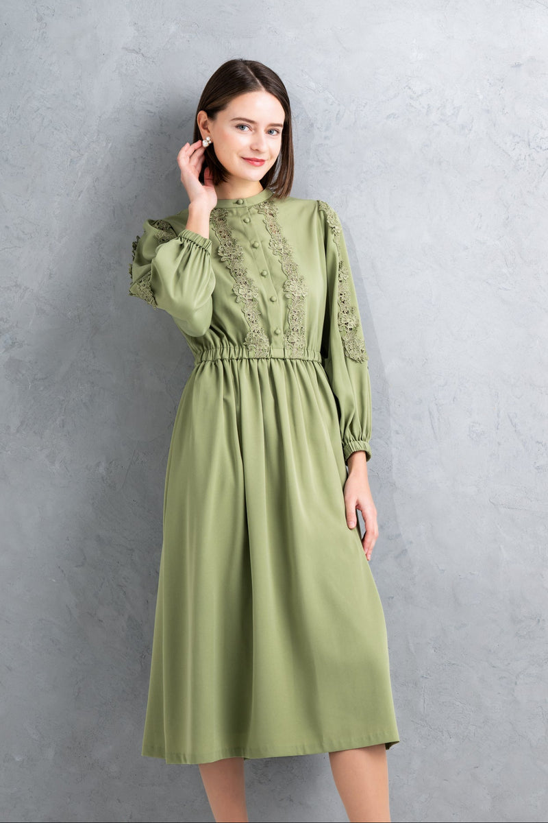 【NEW】レースジョーゼットワンピース