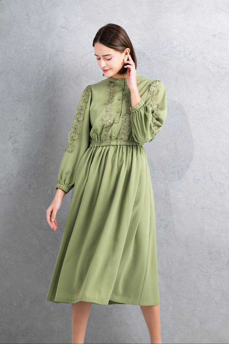 【NEW】レースジョーゼットワンピース